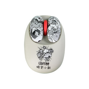 LOFREE Maus Crayon Shin-chan Wireless Mouse Portable Bluetooth Mouse Compatible with Windows and Ma c Office home laptop iPa d computer