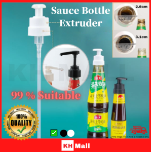 Household Push-type Oyster Sauce Pump Head Oil Chili Tomato Sauce Bottle Mouth Squeezer Soy Sauce Curry Dispenser Kitchen Tools