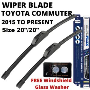 Toyota Hiace Commuter 2005 to 2026 - AutoFlux Wiper Blade | FREE Windshield Glass Washer