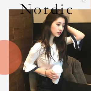 งานดีอลังการ แต่เรียบหรู สวม 2 สี สวม ปังไม่ไหวกับ เสื้อคอกลมแขนระบาย