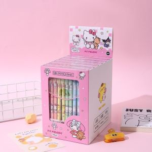 Pen Dakwat 卡通中性笔1支 Gel Ink Pen 1PC 0.5mm 可爱可擦库洛米美乐蒂玉桂狗高颜值学生圆珠笔 Cute Cartoon Stationery Students