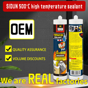 SIDUN 500°C high temperature resistant fireproof sealant Foshan manufacturers wholesale food safety grade glass sealant 300ml