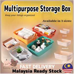 Kotak Penyimpanan Serbaguna Multipurpose Muji Simple Home Storage Box Organizer Basket Portable Office Big Volume