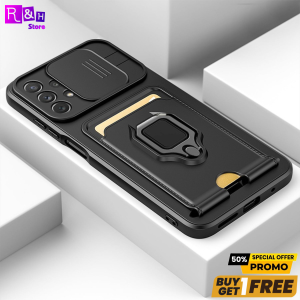 PROMO Case Samsung Galaxy A23 4G 5G Slide Camera with Card Slot + GRATIS TG 5D 6D BLUE LIGHT SPY