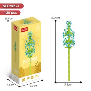 Bunga Flower Building Block Romantic Flowers Model Brick Toys Creative Decoration Gift