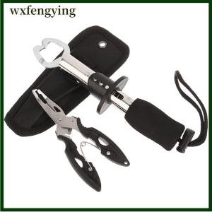 wxfengying Thép không gỉ thu hút kìm cá móc Remover cá điều khiển thiết lập quay đúc Cá môi Grabber thiết bị câu cá