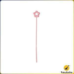 Naukaha Reusable Silicone Straw Cleaner Brush Straw Cleaning Brush Extra Long Straw Brush