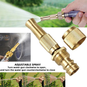 Solid Brass Spray Nozzle With Hose Plug Connector For Garden Watering Fog Mist Nozzle Sprinkler Head