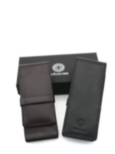 Pen Bag Pen Storage Pencil Bag Wancher Genuine Leather Fountain Pen Case Cowhide 3 Pens Holder Pouch Sleeve2026