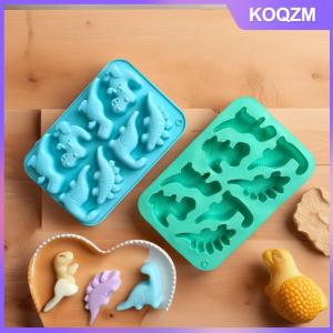 KOQZM Dinosaur Food Grade Silicone Molds 8-Cavity Chocolate Hard Candy Ice Cubes Silicone Mold For DIY ChocolateCandyJelly