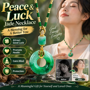 Meditation Peace Pendant Necklace HFH Mindfulness Healing Charm Necklace and Stress Relief Calming Necklace Zen Yoga Jewellery Positive Energy Protection Amulet