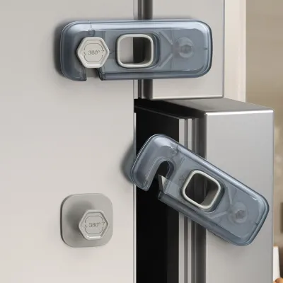 1PC Home Refrigerator Lock Fridge Freezer Door Catch Lock Toddler Kids Child Cabinet Safety Lock for Baby Safety