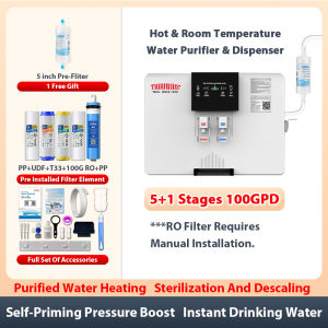 TROUWIDS Baby-Friendly Water Dispenser Hot And Room Temperature Water Filter Water Purifier Machine
