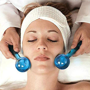 Ice Globes Roller Alat Pijat Wajah Muka Facial Massage Bola Pijat Wajah Crystal Kristal Pijat