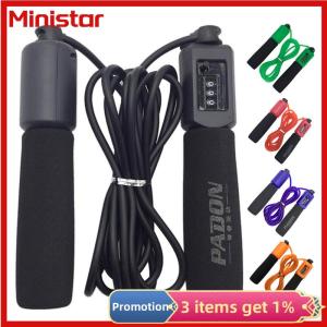 Ministar Jump Ropes with Counter Fitness Adjustable Counting Jump Skip Rope