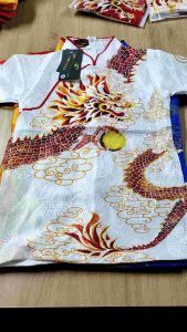 áo dài gấm bé trai và nam