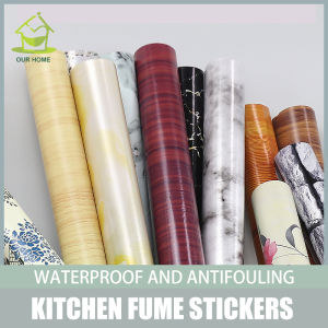 Interior Wall Design: Wood & Marble Stickers & Waterproof Wallpapers