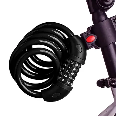 Bicycle Lock (5 Digit Combination) Bike Lock / Bicycle Security Lock Anti-Theft 5 Digit Passcode Combination Bicycle Accessories