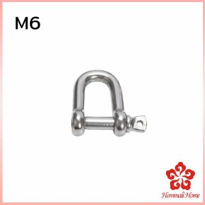 สเก็นตัว U สแตนเลส 304 สเก็น อุปกรณ์ฮาร์ดแวร์ M4 M6 M8 U-Shaped Shackle Buckle