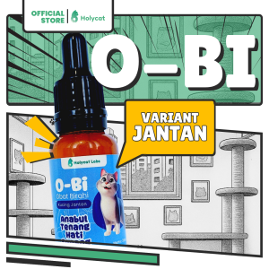 Holycatlabs O-BI Obat Penurun Birahi Kucing Herbal isi 20ml