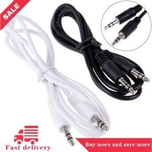 [COD] 1Pc 3.5mm Jack male to male car aux auxiliary cord stereo audio cable 1m