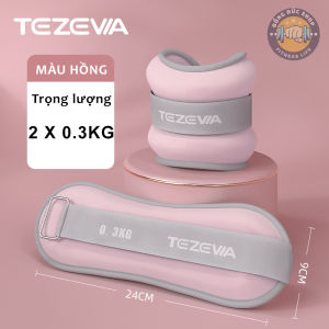 Tạ Đeo Tay Chân Tezewa  Chất Liệu Bột Sắt Mịn  Đa Dạng Trọng Lượng Hỗ Trợ Tập Thể Lực Tập Gym Tập Yoga Tại Nhà