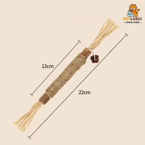 PETLUSCI Cat Toy Teething Stick Molar used for cat tooth cleaning increasing appetite calming anxiety and stress