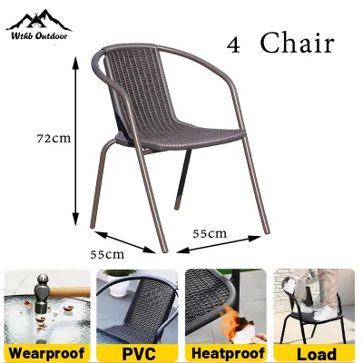 Foldable Glass Table for living room Courtyard TableTempered Glass Table With table hole【COD】