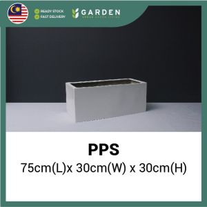 Rectangular FIBERGLASS Large Floor Planter Box Flower Tree Pot Vase Black White Grey Cement Pasu Pokok Plant Besar