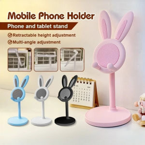 Phone Holder Cute Bunny Phone Stand Creative Adjustable Height Angle Cell Phone Stand Cute Phone Bracket for Phone Tablet