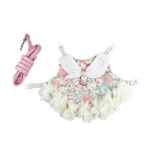 OUTOPEN Adjustable Rabbit Outdoor Harness Plaid Comfortable Rabbit Sleeveless Dress Fashion Breathable Pet Traction Suit Outdoor