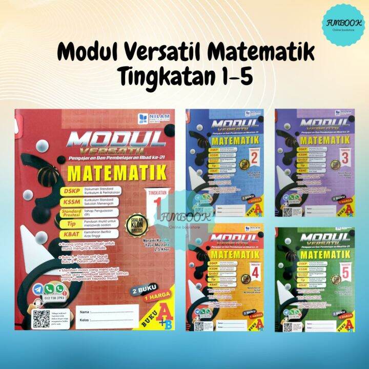 Funbook Buku Latihan Modul Versatil Matematik Tingkatan Kssm