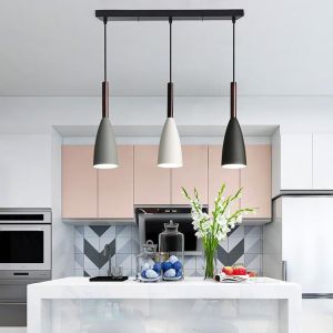 【Free Bulb】3 Heads Modern Chandelier Nordic Minimalist Pendant Lighting Dining Table Kitchen Modern Hanging lights