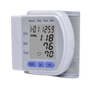 Digital Wrist Monitor Smart Sphygmomanometer Tonometer Cuff Tensiometer Pulse Meter for Health Care