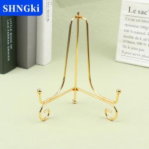 [COD] 🔥🔥🔥SHNGki Vàng sắt hiển thị đứng Craft Bracket cuốn sách chủ ảnh bệ Bát món ăn khung hình ảnh tấm Giá vẽ lưu trữ trang trí