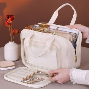 STARGOODS Storage Makeup Bag Handle Portable Travel Wash Pouch Fashion Large Capacity Cosmetic Container Data Cable Storage