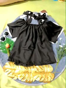 Áo Trễ Vai Cột Nơ Xinh Đẹp M11 / Áo Kiểu Nữ Thắt Nơ Vai Cute Có Video Hình Thật