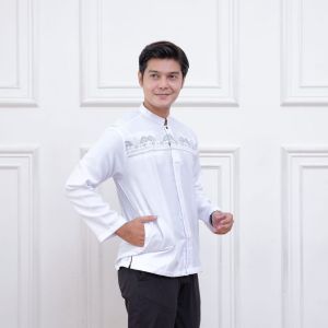 Baju Koko Lengan Panjang Bordir Komputer new series