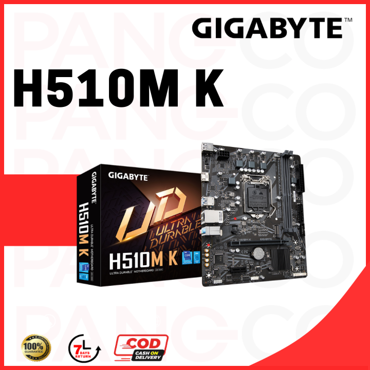 GIGABYTE H510M K Intel® H510 Express Chipset Ultra Durable Motherboard