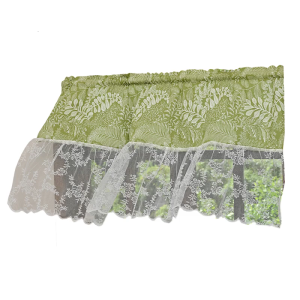 Lace Curtain Valance Lace Window Curtain Semi Sheer Light Control Home Quick Setups Durability