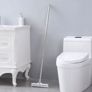 Cây chà nhà vệ sinh 2 đầu dụng cụ vệ sinh nhà tắm chà sàn và quét nước chổi chà vệ sinh thông minh