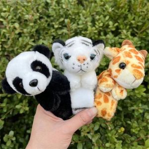 IPIE2 Clap Circle Stuffed Animal Wristband Jungle Animal Panda Tiger Cartoon Slap Bracelet Birthday Soft Party Supplies