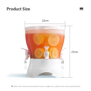 5.2L Large Capacity Separator Design Cold Kettle With A Mouth Jug 360° Rotatable Water Dispenser Water Container Jug For Hot/Cold Water 冷水壶