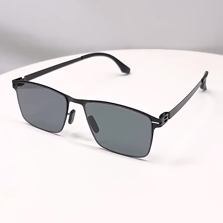 Lzd B4406 Lightweight Carbon Steel Flat Nylon Sunglasses Coated Anti Glare Sunglasses For Men