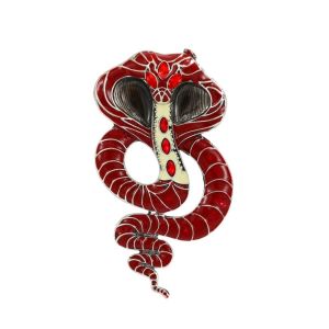 DRESSPLUS Animal Rhinestone Snake Brooches Light Luxury Cobra Zodiac Snake Brooch Fashion Jewelry Snake Lapel Pin Ladies