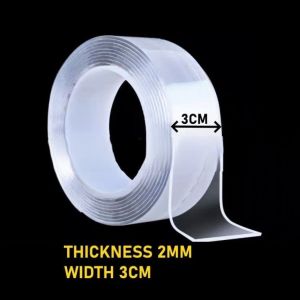 Nano Tape Traceless Washable Adhesive Double Sided Reusable Clear Sticky Power Tape