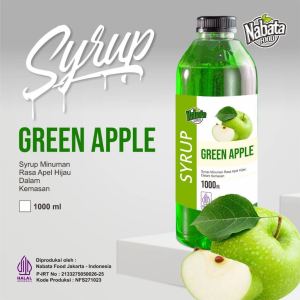 Green Appel Syrup 1000ml Nabata Food | Sirup Rasa Apel Hijau 1 liter