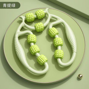 Relaxing leg beauty device three-in-one leg rolling massage care muscle stretching yoga roller wheel rolling