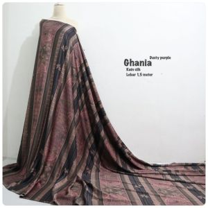 Kain Silk Meteran Motif Ghania//Kain Meteran Premium//Bahan Gamis//Seragam Keluarga//Kain Meteran Untuk Gamis