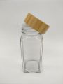 Glasspak 120ml Glass Condiment Jar Brown Lid Empty Food Spice Seasoning Storage Container Jar Salt Dispenser Pepper Bottle Sugar Container Condiment Jar Kitchen Seasoning Storage. 